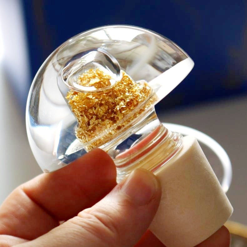 High-grade Gold Foil Crystal Glass Wine Tankard Exquisite Household