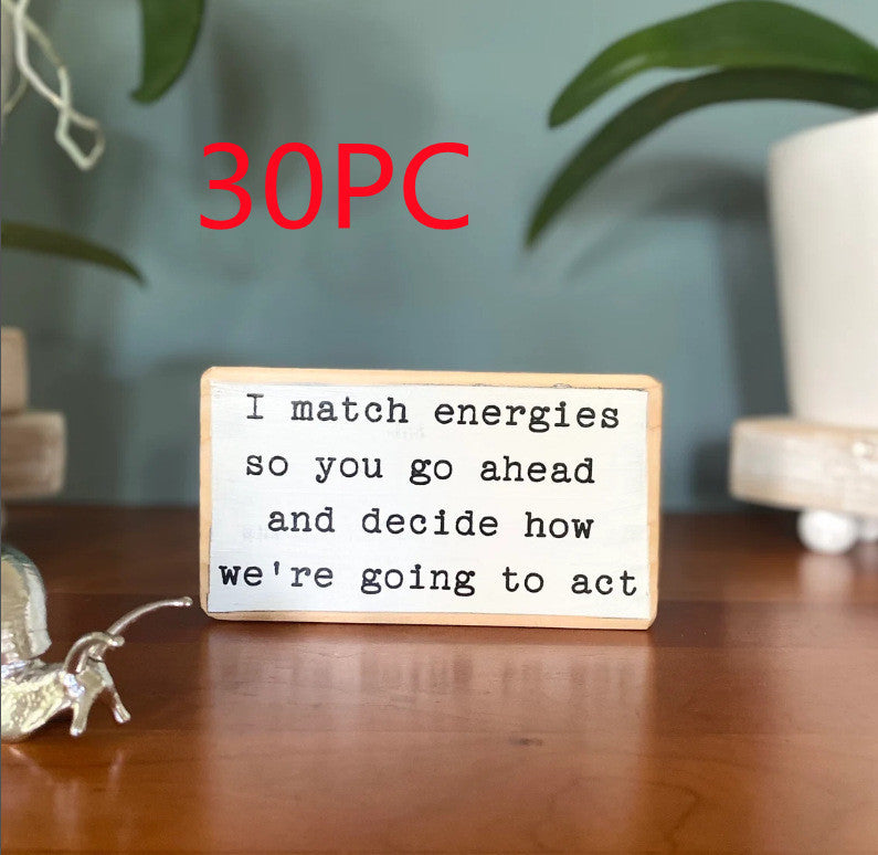 English Letters Desktop Ornaments