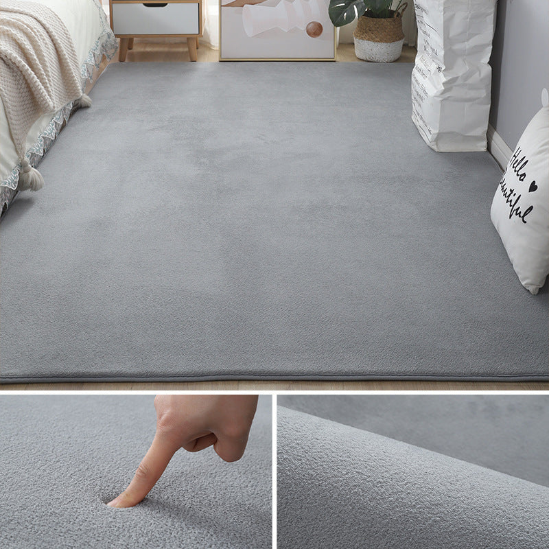 Short Wool Carpet Bedroom Bedside Blanket Floor Mat Mattress Children Crawling Floor Mat