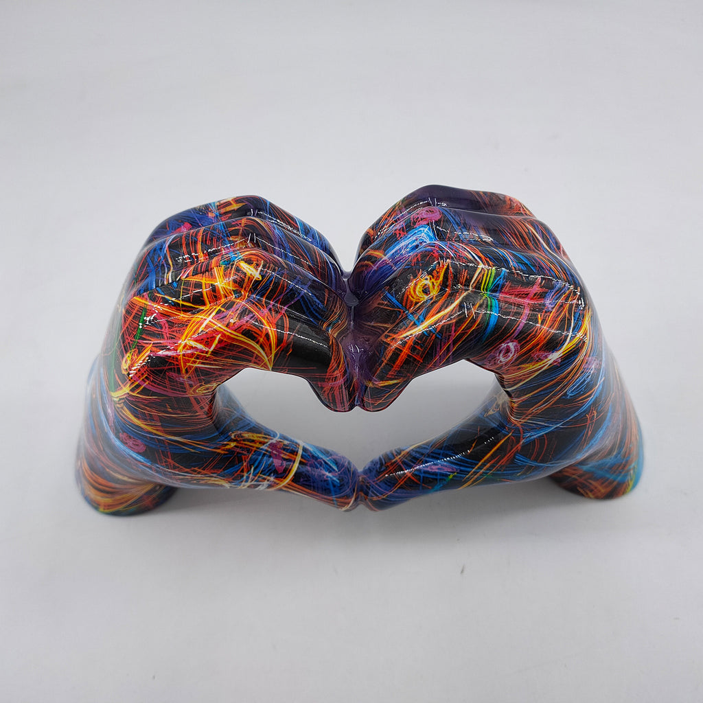 Graffiti Love Gestures Ornaments Resin Crafts