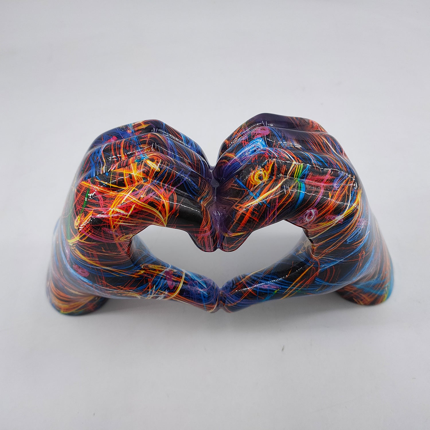 Graffiti Love Gestures Ornaments Resin Crafts