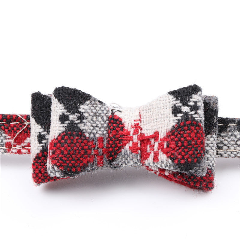 English Pet Dog Bow Collar Triangle Scarf