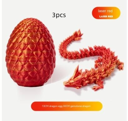 3D Printing Dragon Egg Dragon Gift Set Gem Dragon Decoration Hand-made Gift Color Decorative Creative Fashion Play