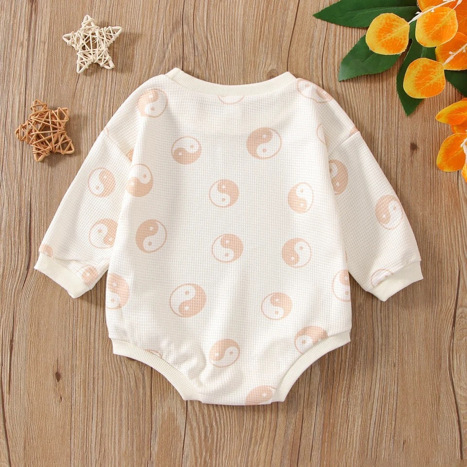 Children Long-sleeved Triangle Romper Breathable Plaid