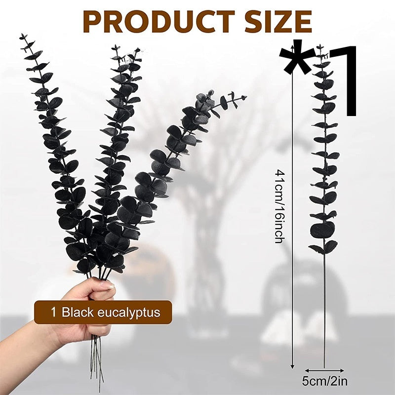 Golden Eucalyptus Eucalyptus Leaves Fake Leaf Stem Autumn Decorative Plant