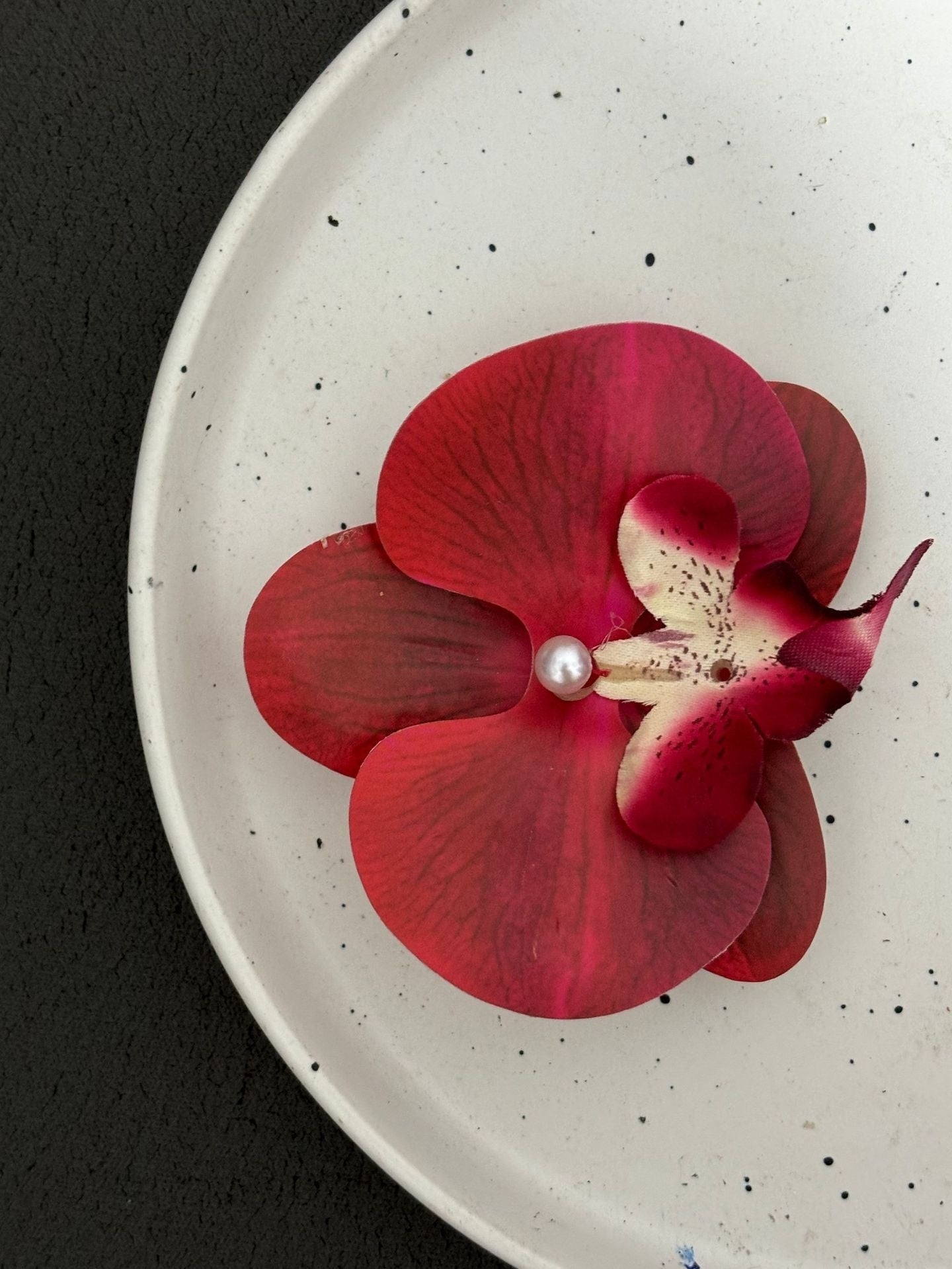 Butterfly Orchid Cropped Hair Clip