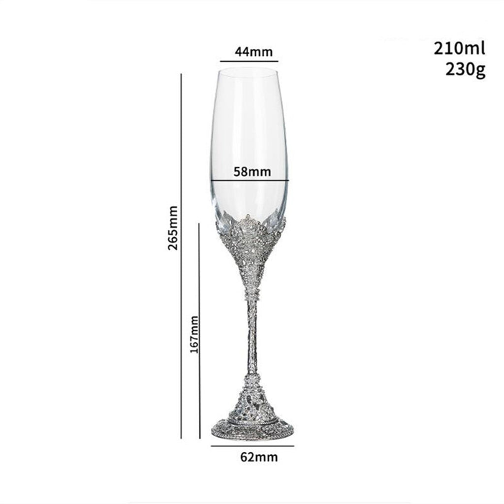 Retro Hollow High-end Champagne Home Goblet