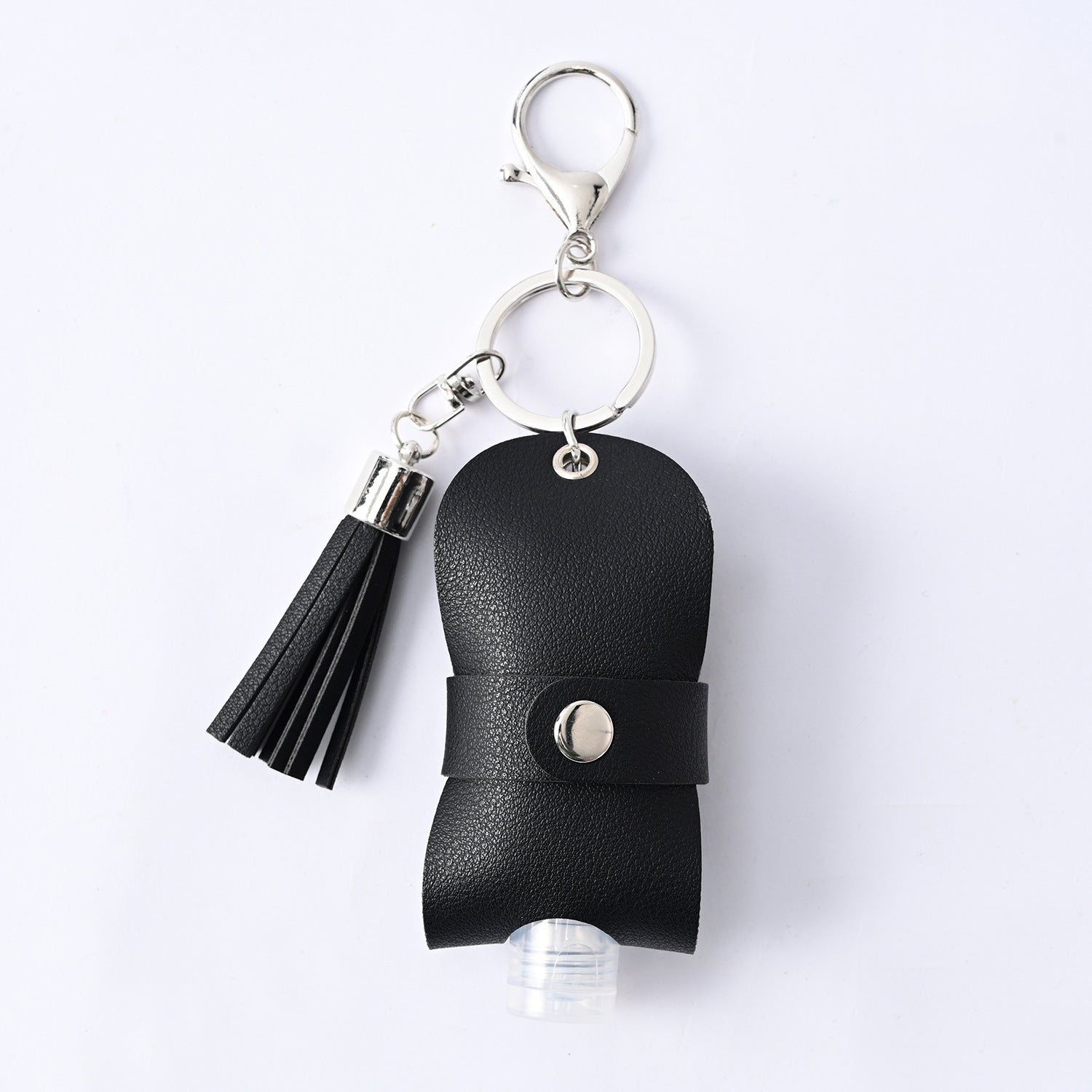 Hand Sanitizer Leather Case Keychain Pendant