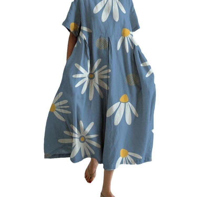 3D Pull Frame Craft Leisure Fashion Lady Dress