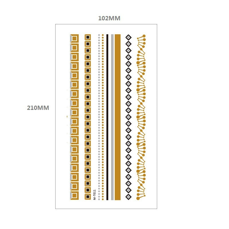 Gliding Tattoo Sticker Water Transfer Waterproof Tattoo Sticker