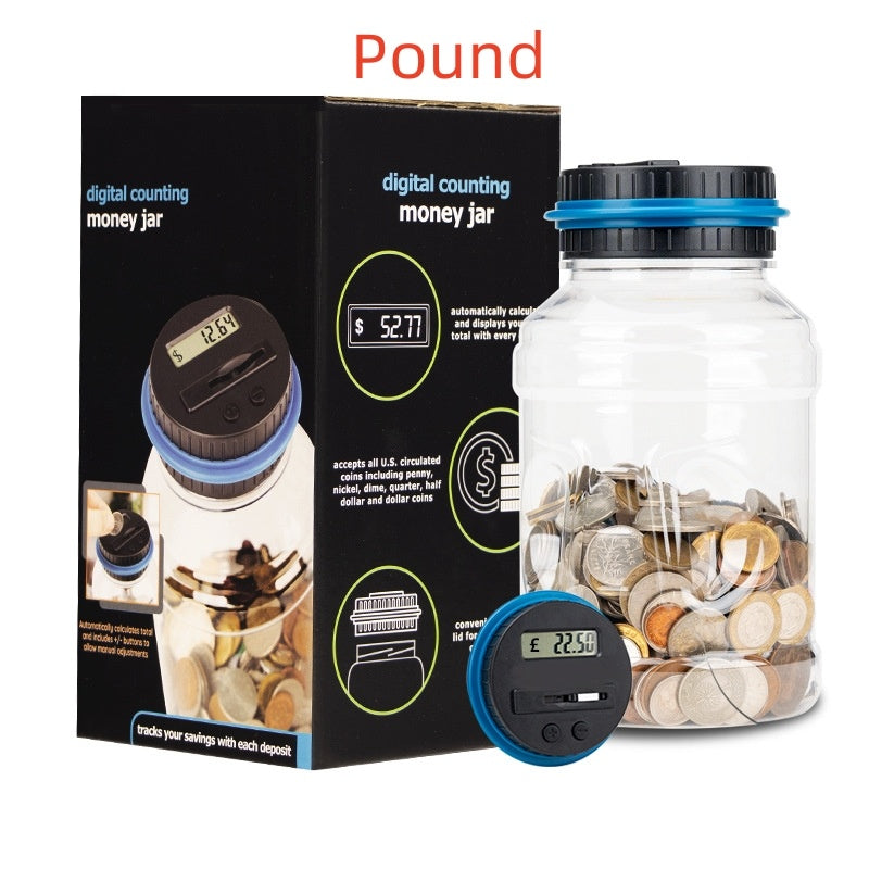 Pounds Full Of Coin Bank Count Savings