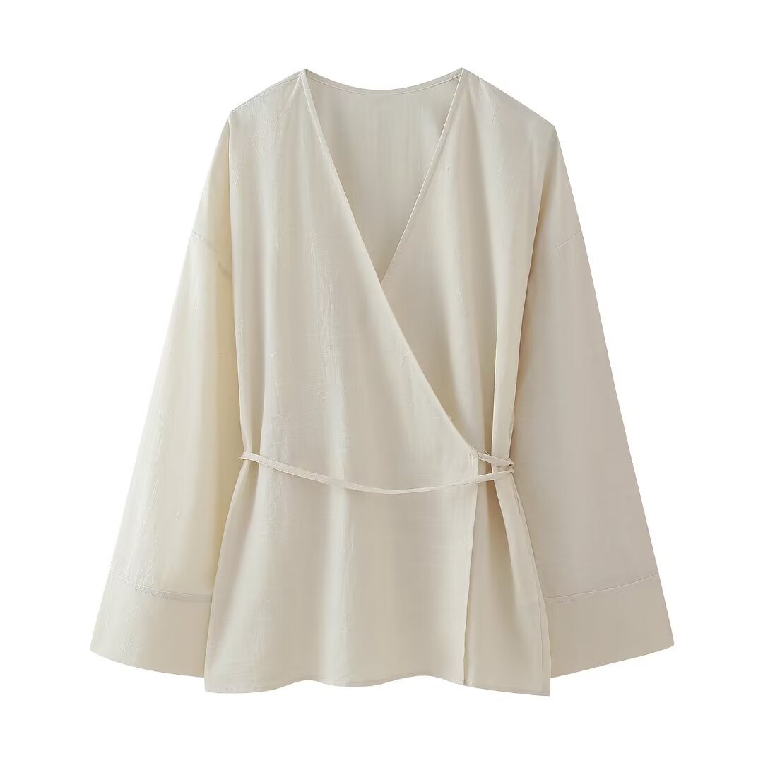 Casual Loose Tied Pajamas Trousers Suit