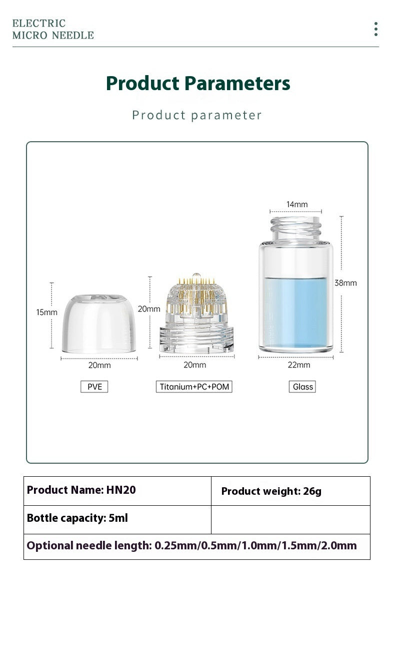 Portable Manual Lanury Roller Stamp Microneedle