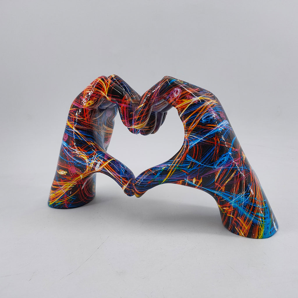 Graffiti Love Gestures Ornaments Resin Crafts