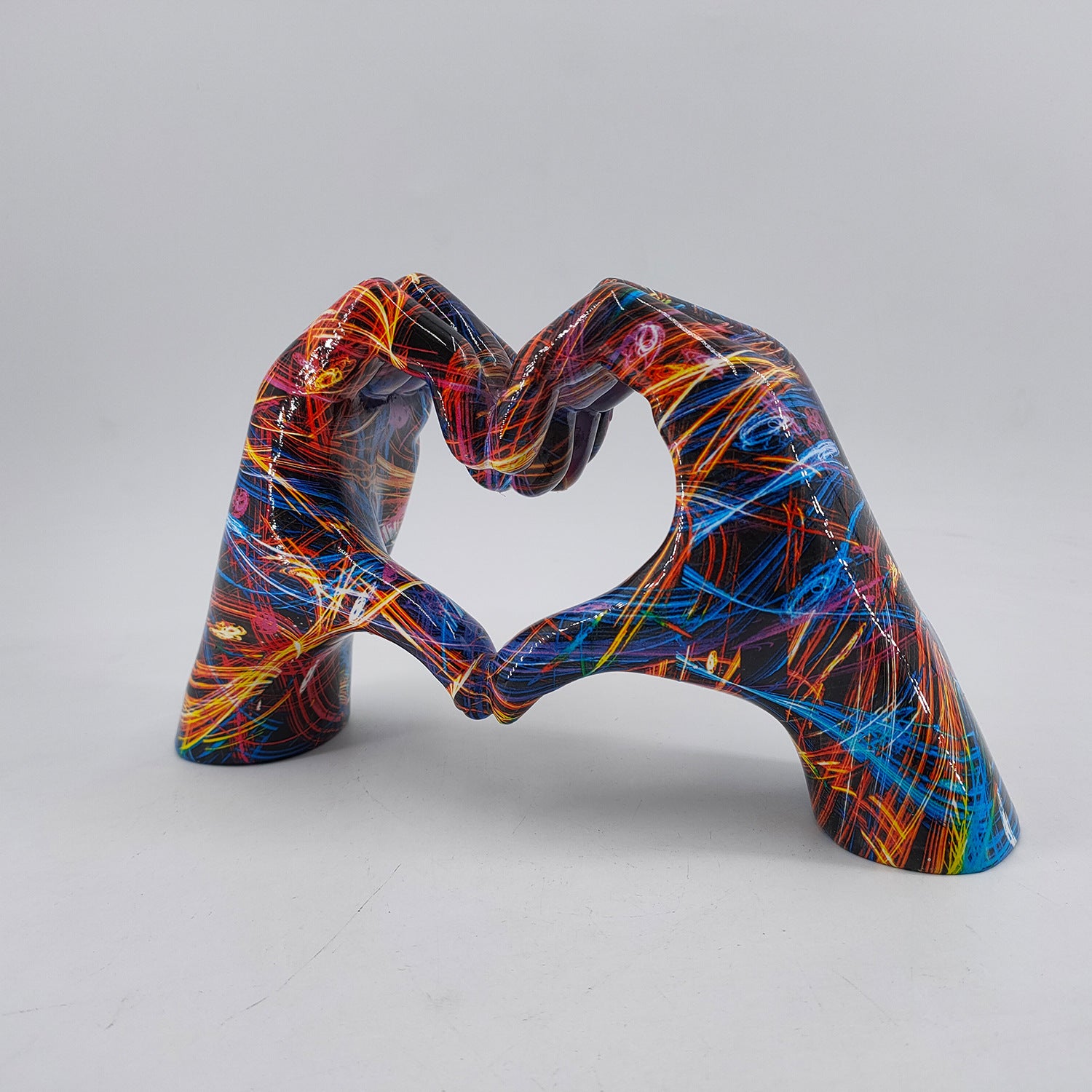 Graffiti Love Gestures Ornaments Resin Crafts