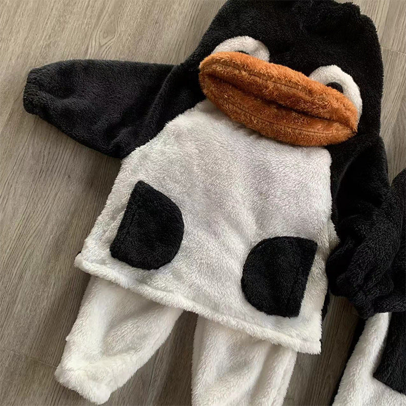 Children's Flannel Nightgown Homewear Suit