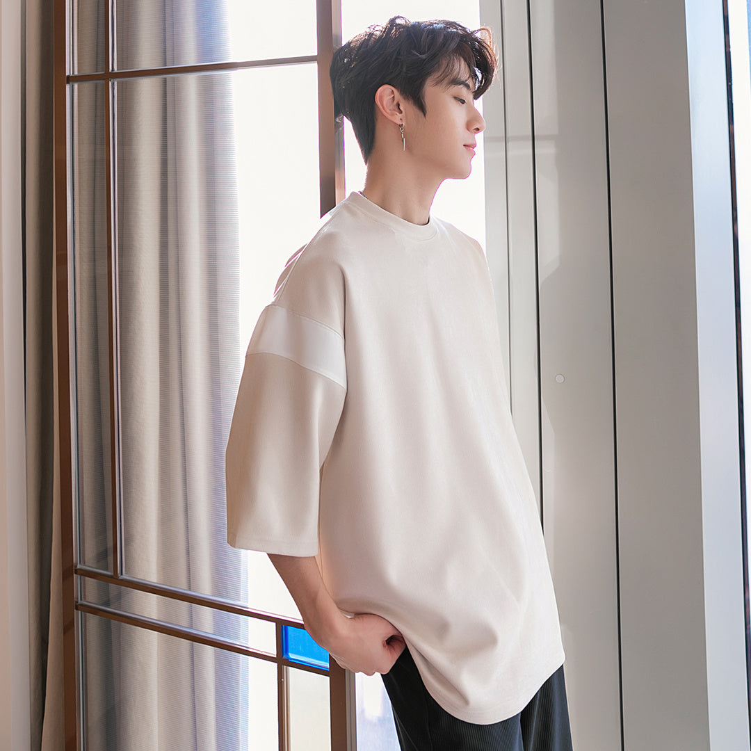 Korean Style Letter Embroidery Short Sleeve Summer