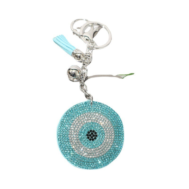 Fashion Simple Rhinestone Eye Keychain
