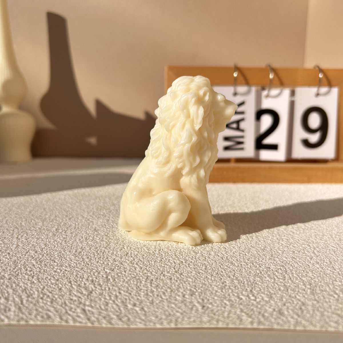 Sitting Lion Candle Silicone Mold