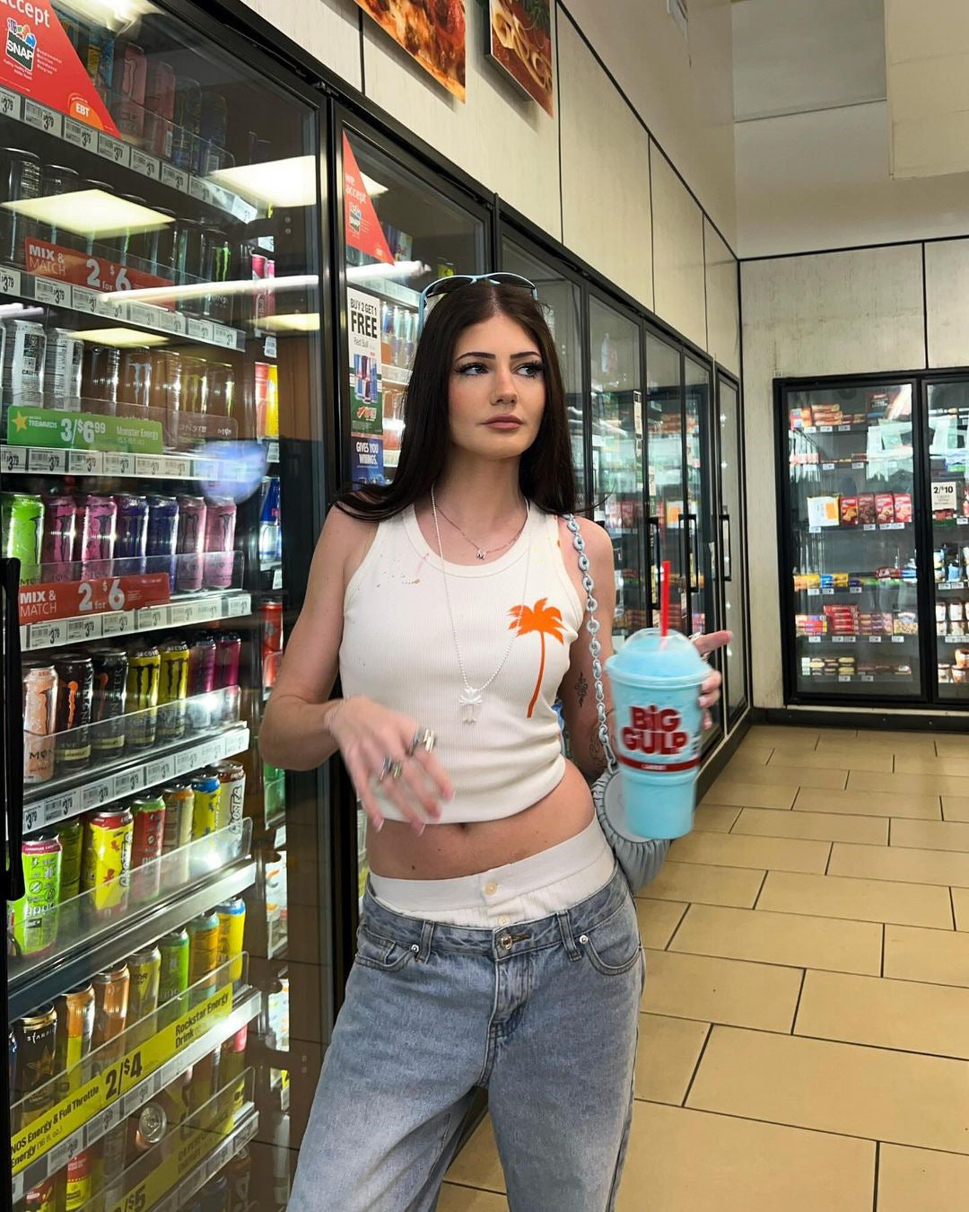 Cherry Print Girl Baby T-shirt Street Sleeveless