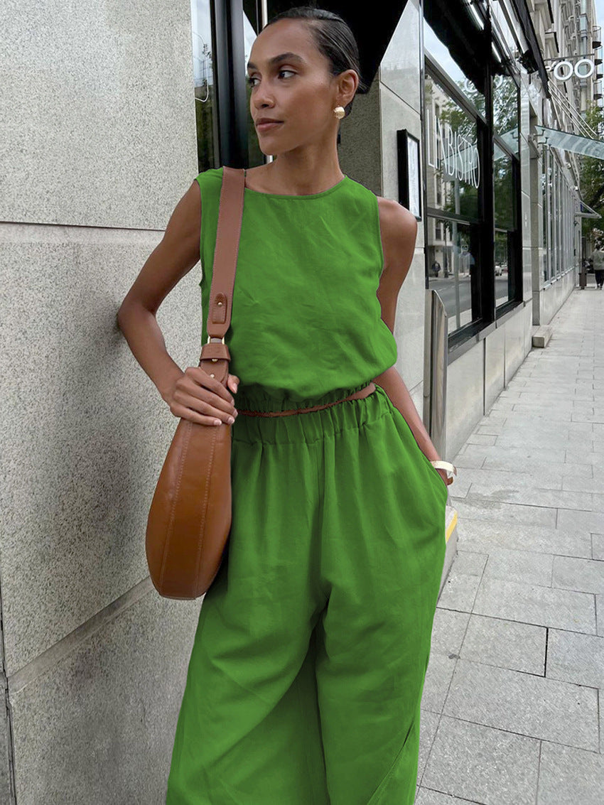 All-matching Slit Slim-fitting Solid Color Suit