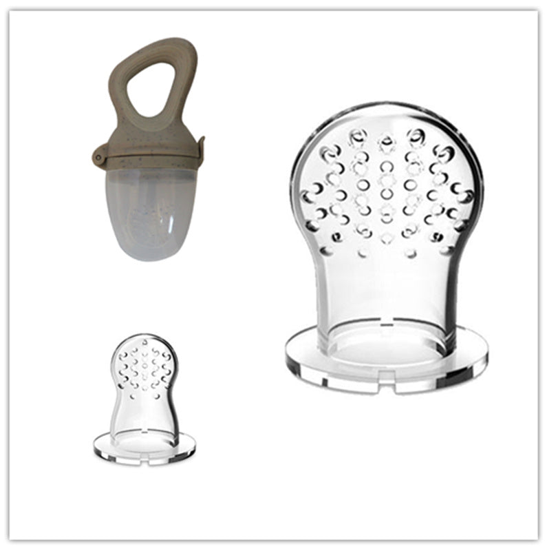 Baby Wheat Straw  Food Feeder Silicone Nipple