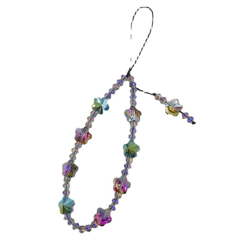 DIY Beaded Stone Gem Butterfly Mobile Phone Chain