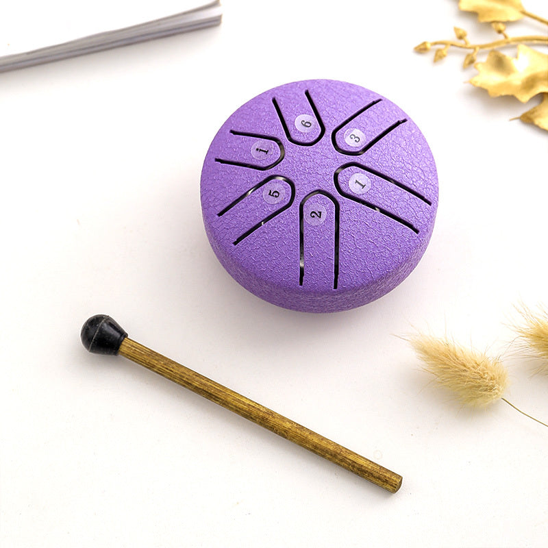 Mini Ethereal Drum 3-inch 6-tone Side Drum Simple Musical Instrument