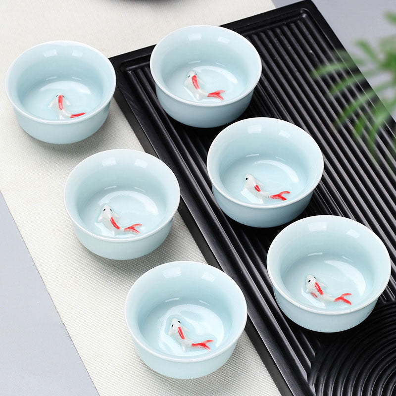 6 Pack Ceramic Tea Bowl Household Utensils