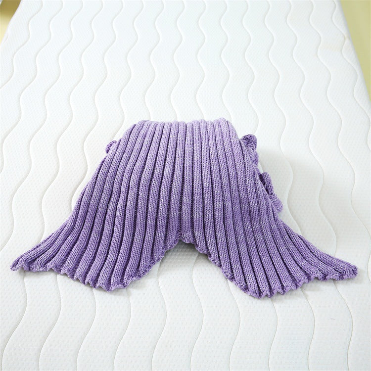 Handmade Knitted Soft And Comfortable Mermaid Cover Blanket