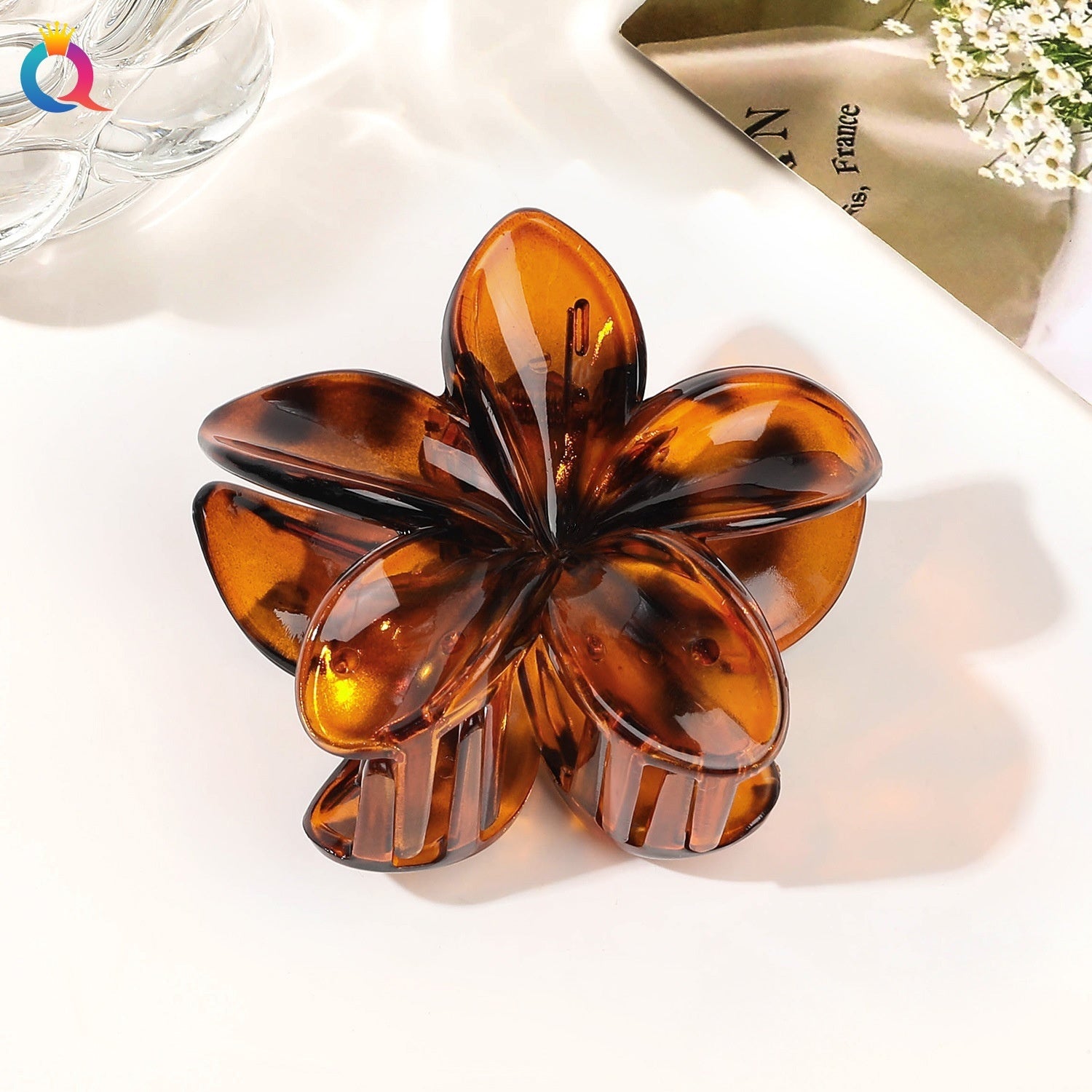 Flower Barrettes Women's Colorful Updo Gadget Hair Accessories
