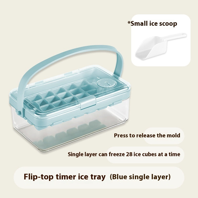 Food Grade Ice Maker Double-layer Push-type Silicone Ice Tray