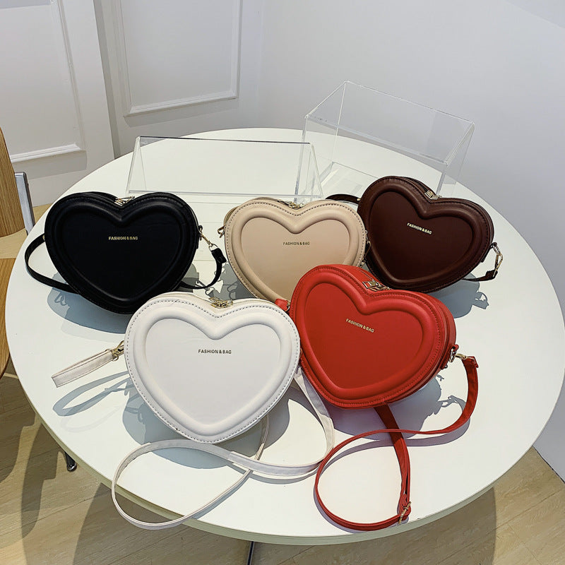 Fashion Heart Shaped Shoulder Messenger Bag