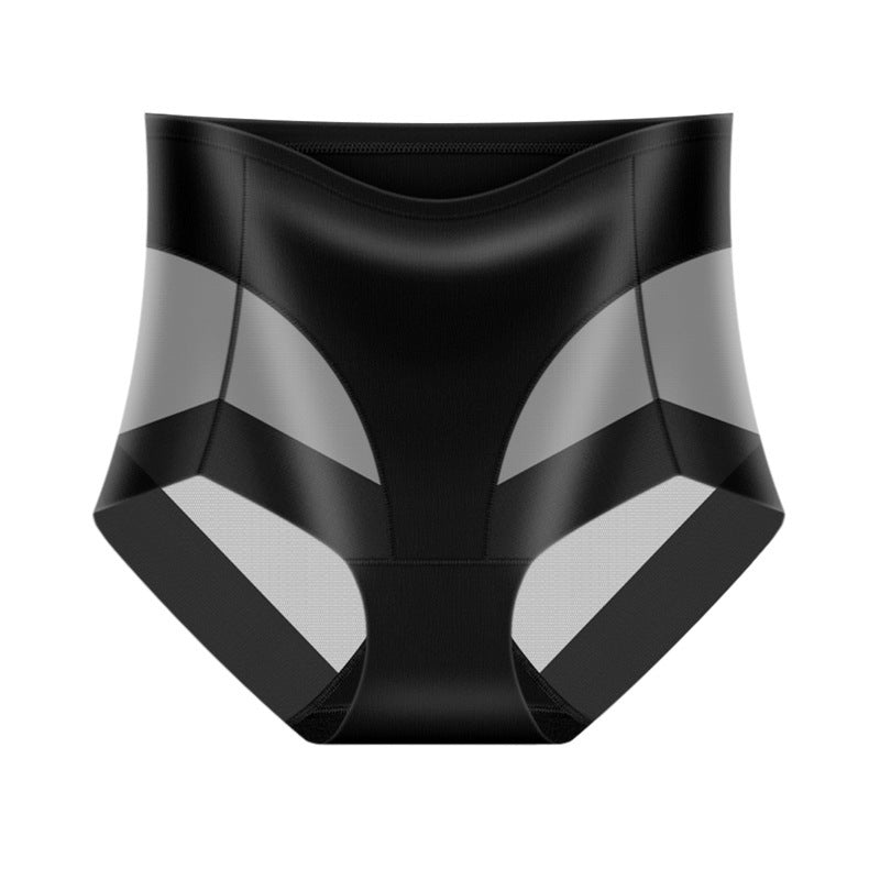 Women's High Waisted Hip Lifting Tummy Tightening Splicing Breathable Panties