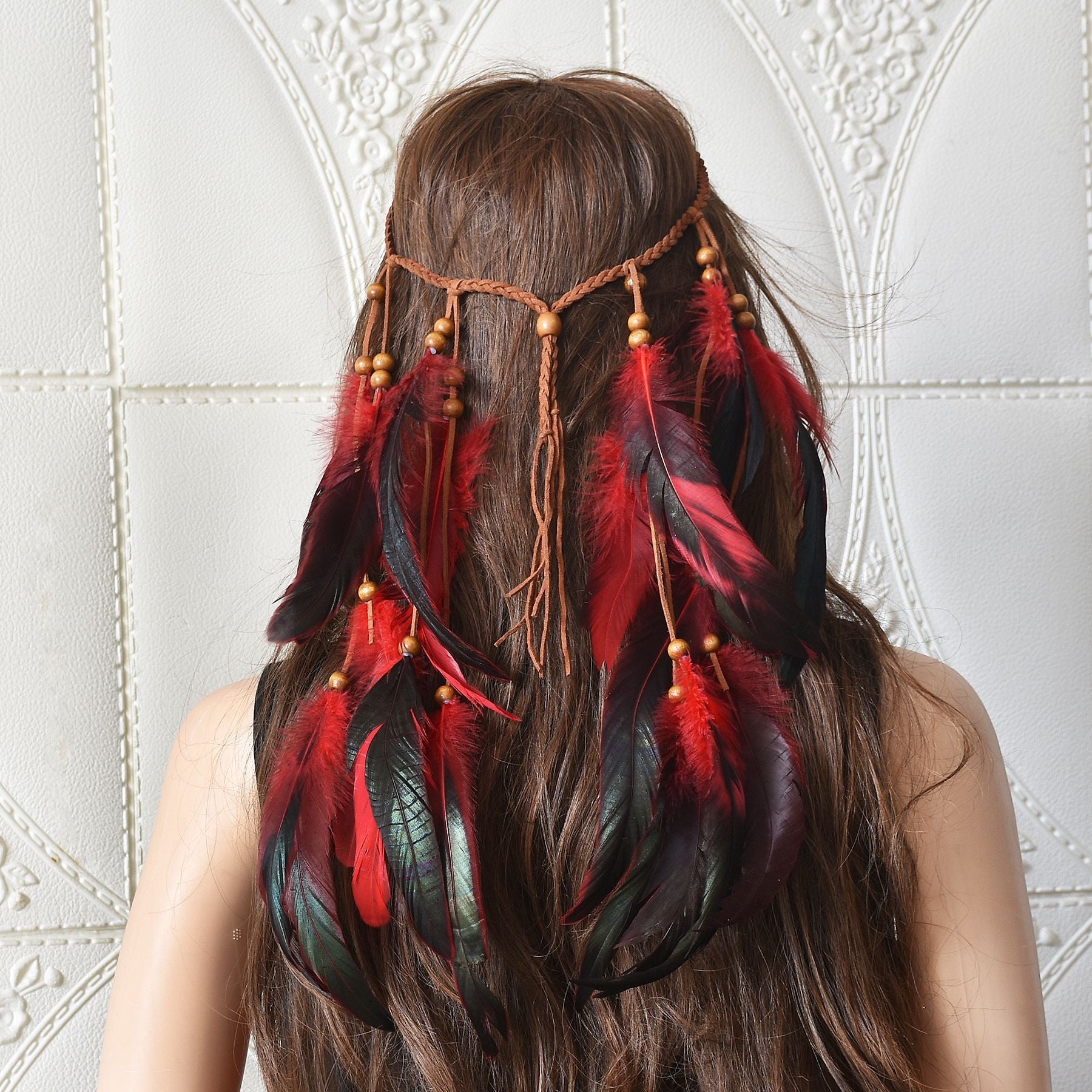 Feather Hair Band New Retro Fringed Headwear