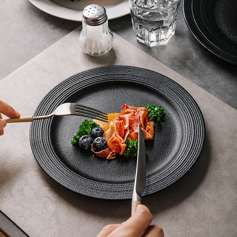 Western Cuisine Plate Plate Dish Disc Ceramic Household