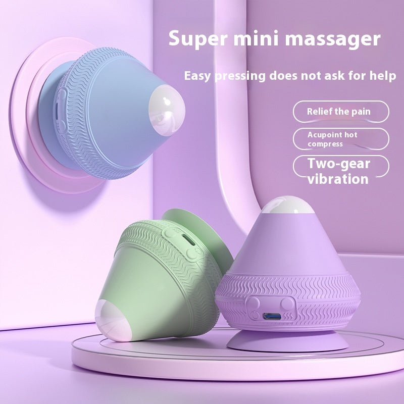 Electric Adsorption Massage Ball Massager Vibration Hot Compress Foot Sole Muscle Relaxation Through Membrane