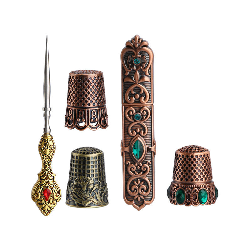 Retro Diamonds Thimble Awl Syringe