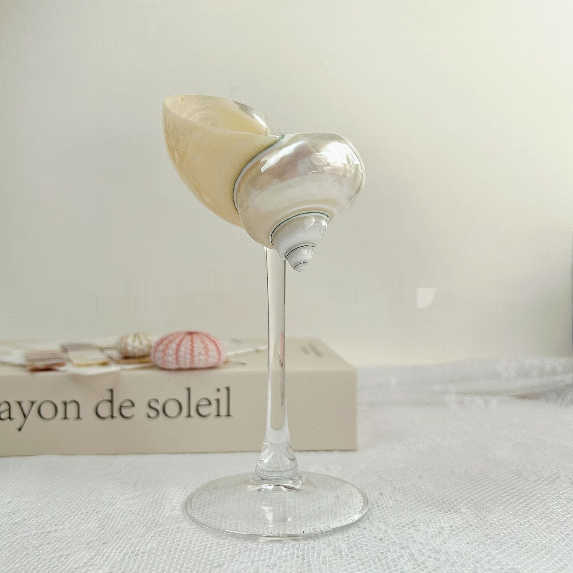 Ins Handmade Shell Conch Wine Glass Aromatherapy Dish