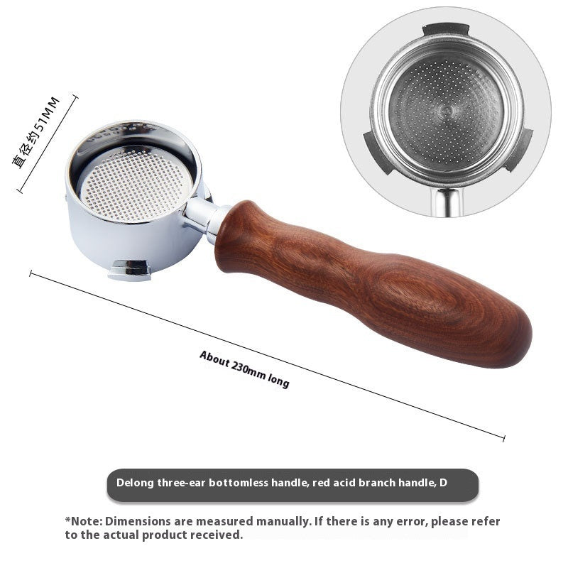 51mm Coffee Machine Handle Modified Solid Wood Handle