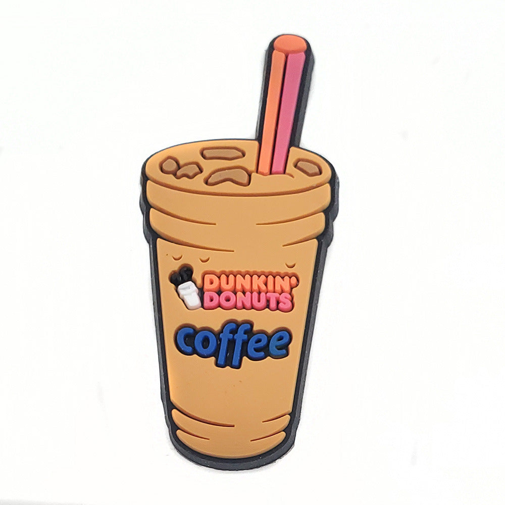 Cartoon Food Hole Shoes Shoe Ornament Shoe Buckle PVC Eva Sandals Decorative Accessories