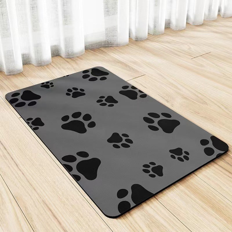 Pet Diatom Ooze Floor Mat Dogs And Cats Eating Mat Spill-proof Waterproof Quick-drying Placemat