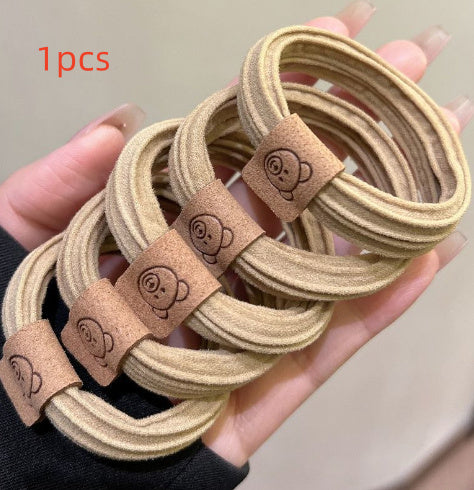 Cute Fashion Bear High Elastic Rubber Band For Women