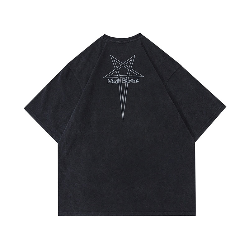 Men's Retro Alphabet Short-sleeved Couple T-shirt