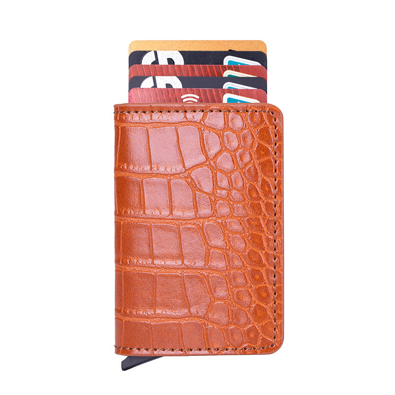 Metallic Aluminium Anti-theft Swiping Anti-magnetic RFID Wallet Card Holder