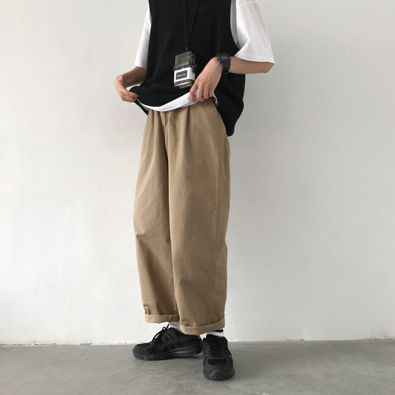 Autumn New Japanese-style Retro Four Seasons Commuter Bi Standby All-matching Casual Pants
