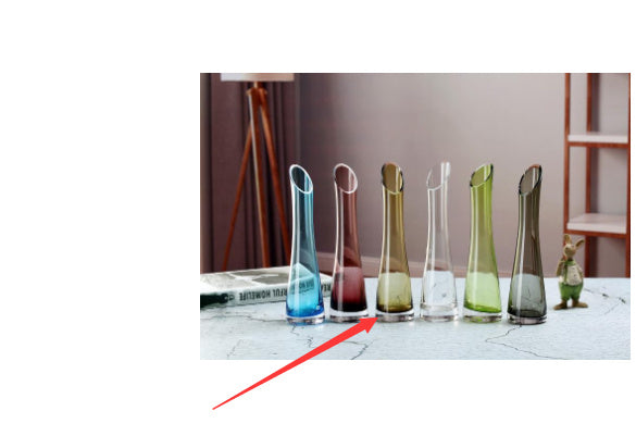 One Flower Vase European Creative Glass Transparent Ornaments