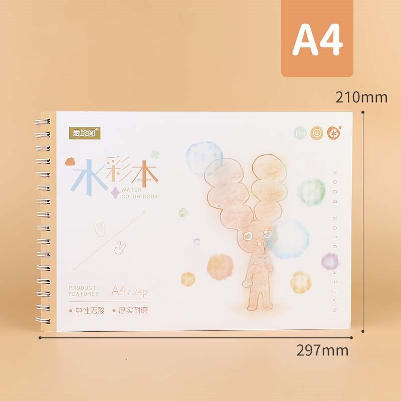 180g Watercolor Notebook A3 A4 A5 Handmade Sketch Book