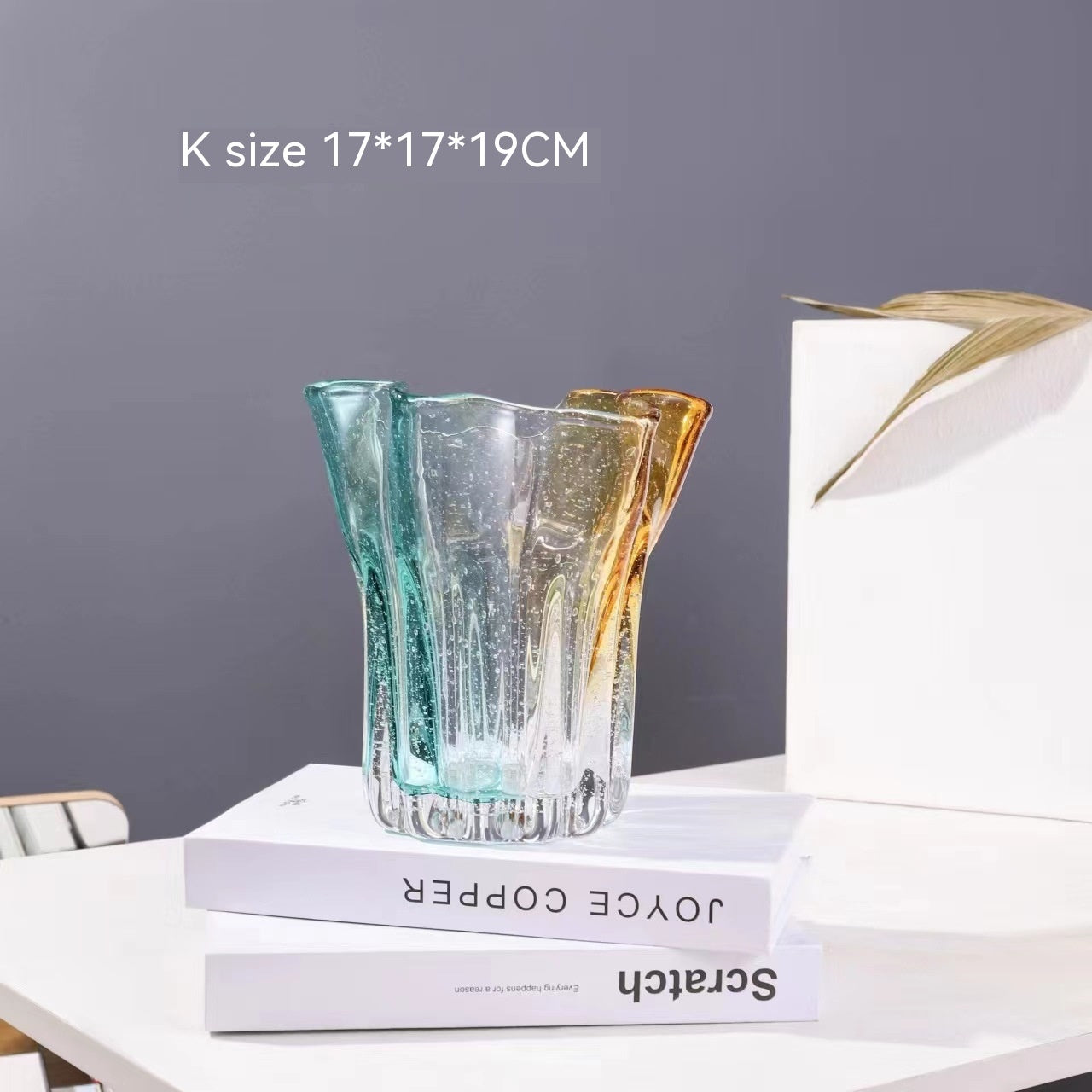 Hand-blown Glass Vase Conch Shell Living Room Crafts Ornaments