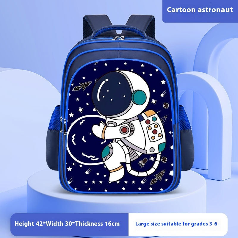 Astronaut Schoolbag Boy Double Shoulders Backpack Grade 3-4